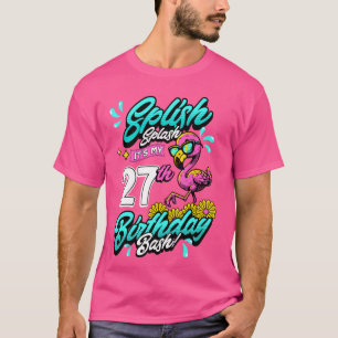 Camiseta Splish Splash 27th Birthday Flamingo Pool Fiesta 2