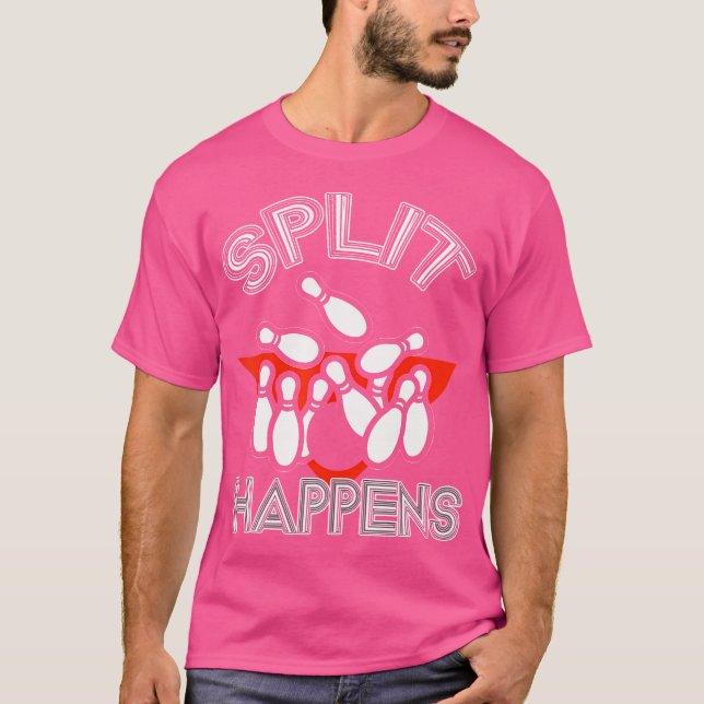 Camiseta Split Happening Bowling Funny Spare Ball Team (Anverso)