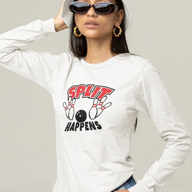 Camiseta Split Happens Bowling T-Shirt (Subido por el creador)