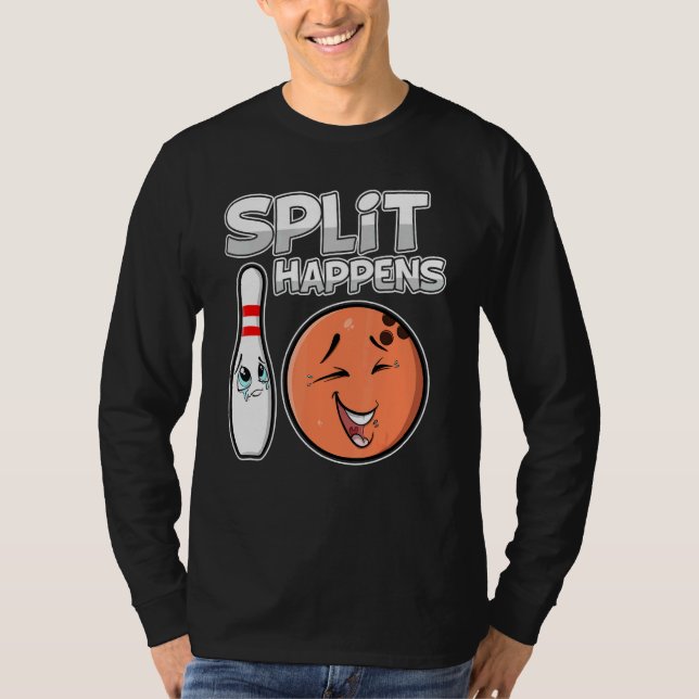 Camiseta Split Happens Fun Bowling Ball (Anverso)