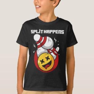 Camiseta Split Happens Funny Bowling Bowler