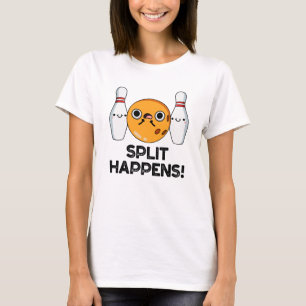 Camiseta Split Happens Funny Bowling Pun