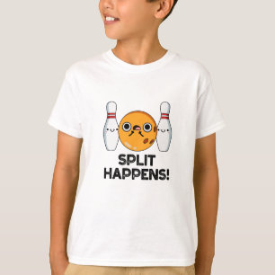 Camiseta Split Happens Funny Bowling Pun