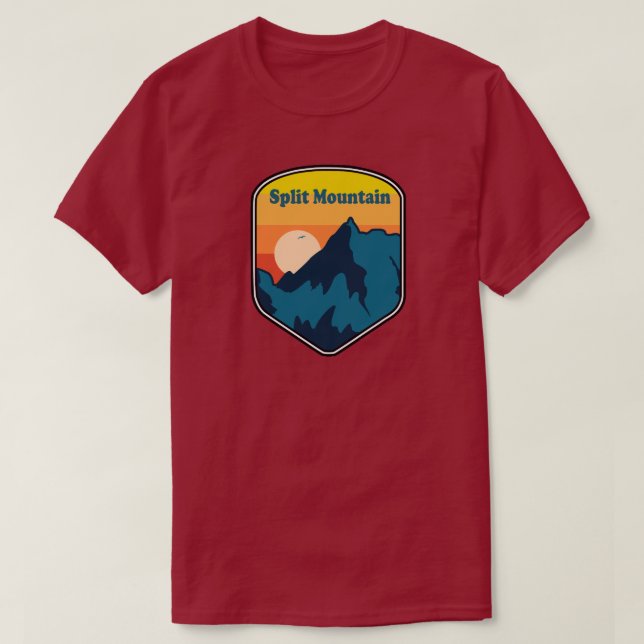 Camiseta Split Mountain California Sunrise (Diseño del anverso)