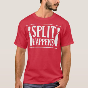 Camiseta Split sucede divertido Bowling Mighty T