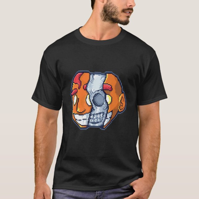 Camiseta Splits Piixel Head Retro inspired with a Pixelated (Anverso)
