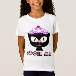Camiseta SPOIL ME Personalizado gato con Chicas rosados de 