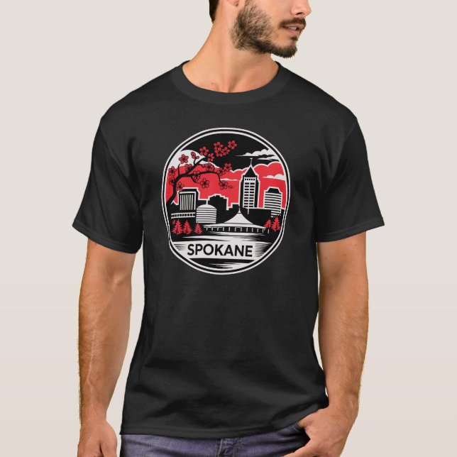 Camiseta Spokane City Washington USA (Anverso)
