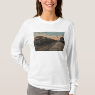 Camiseta Spokane, WA - opinión N. Pacific Train y depósit