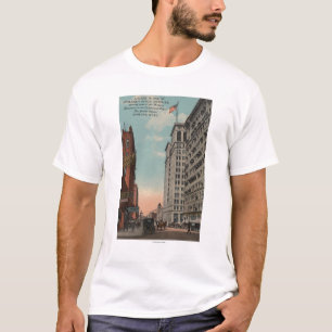Camiseta Spokane, WA - visión céntrica con Horsecarts