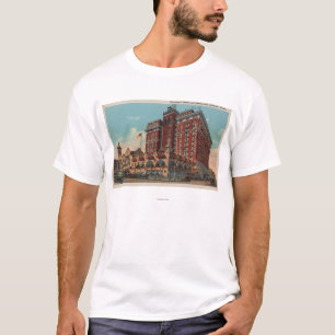 Camiseta Spokane, WA - vista del hotel #1 de Davenport