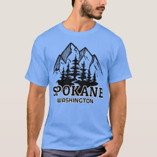 Camiseta Spokane Washington Mountain