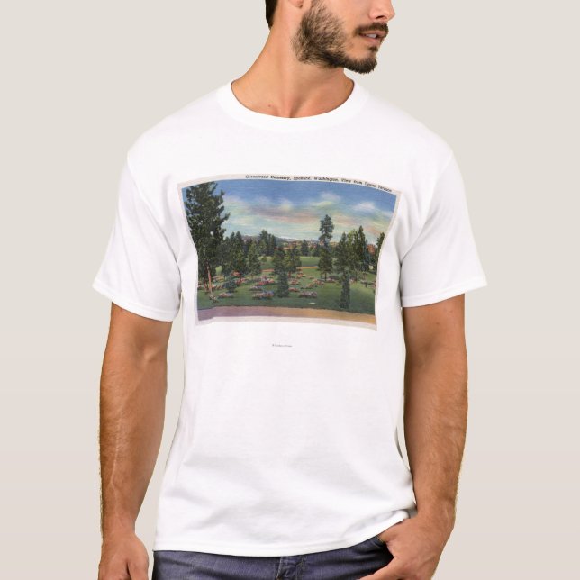 Camiseta Spokane, Washington - terraza superior (Anverso)