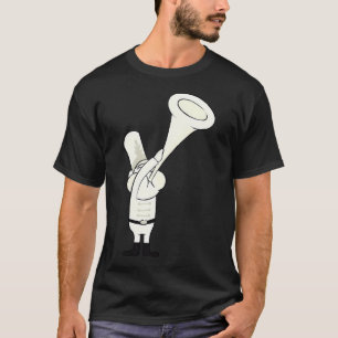 Camiseta SpongeBob- DOODLE pez tocando la trompeta en el