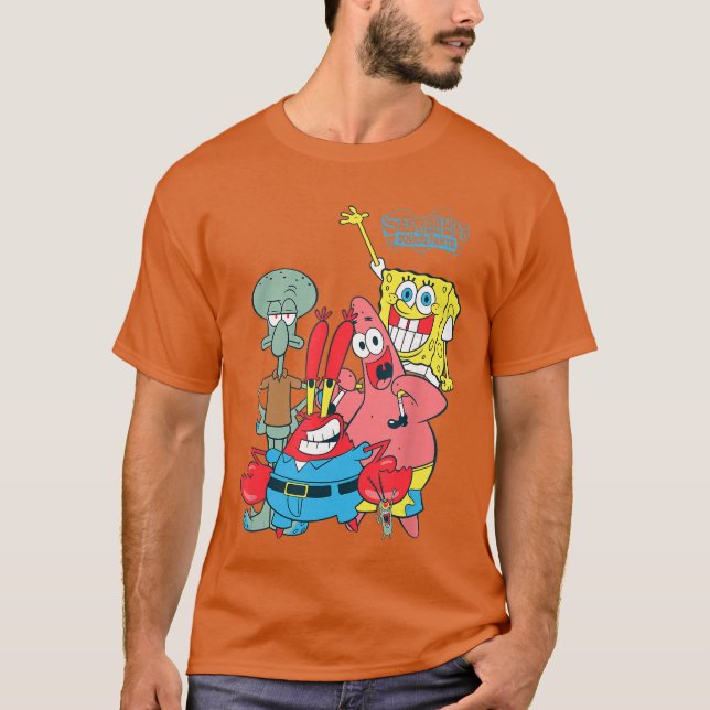 Camiseta Spongebob Squarepants Classic Friends girl (Anverso)