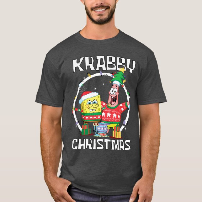 Camiseta Spongebob Squarepants Krabby Christmas Best Friend (Anverso)