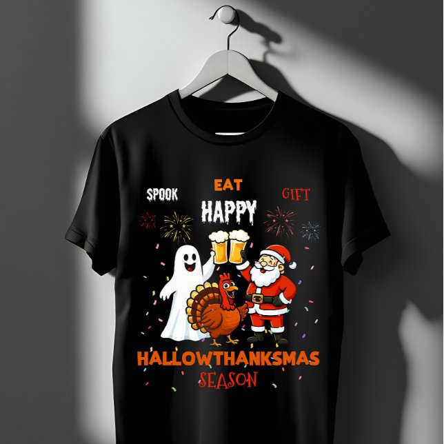 Camiseta Spook Eat Gift Happy Hallowthanksmas (Subido por el creador)