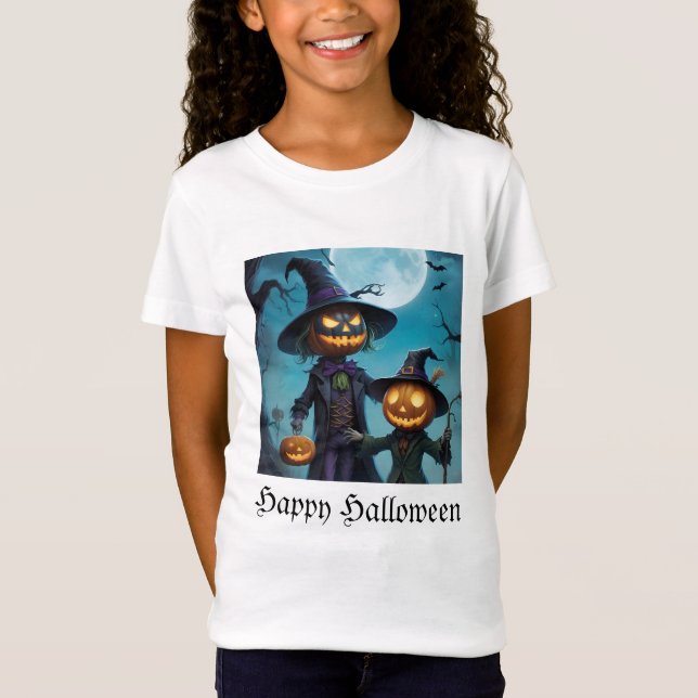 Camiseta Spookone Halloween Pumpkin Duo (Anverso)