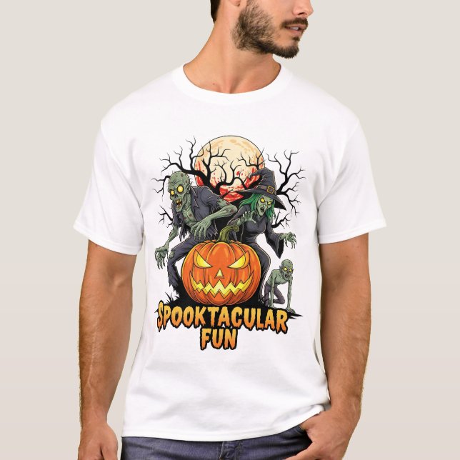 Camiseta Spooktacular Fun Halloween Night Tee (Anverso)