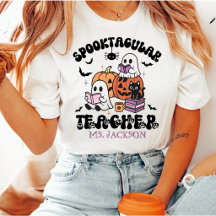 Spooktacular Maestro Nombre Personalizado Cute Hal