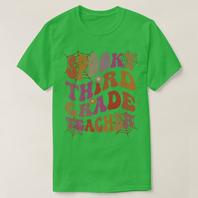 CAMISETA SPOOKY 3.ᵉʳ GRADE PROFESOR (Diseño del anverso)