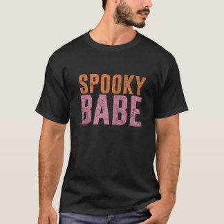 Camiseta Spooky Babe Halloween Estética Vibes Zip