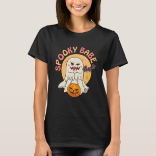 Camiseta Spooky Babe Retro Groovy Cústome de Halloween Esse