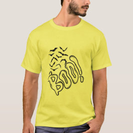 Camiseta Spooky Bats and Boo Halloween Design