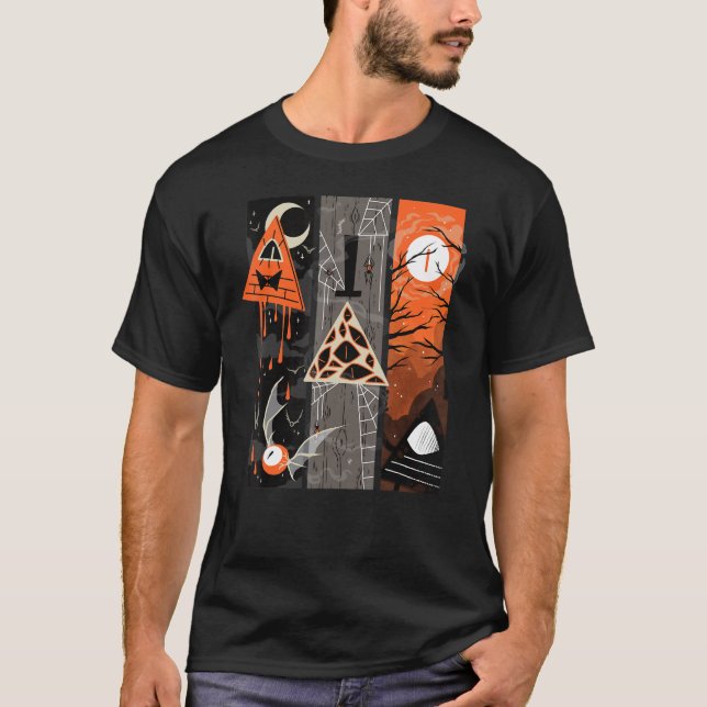 Camiseta Spooky Billl Triangle Vintage Costume (Anverso)