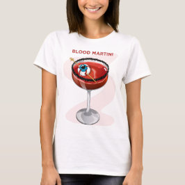 Camiseta Spooky Blood Martini with Eyeball Cocktail Graphic