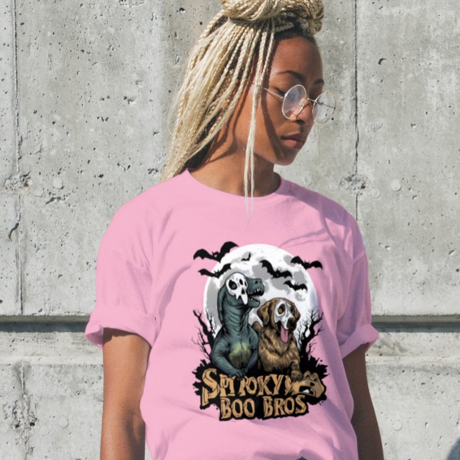 Camiseta Spooky Boo Bros Mens T Rex Retriever Shirt (Subido por el creador)
