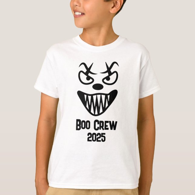 Camiseta Spooky Boo Crew Halloween 2025 party group fun  (Anverso)
