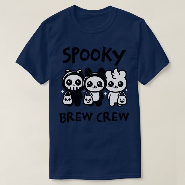 Camiseta Spooky Brew Crew TShirt (Diseño del anverso)