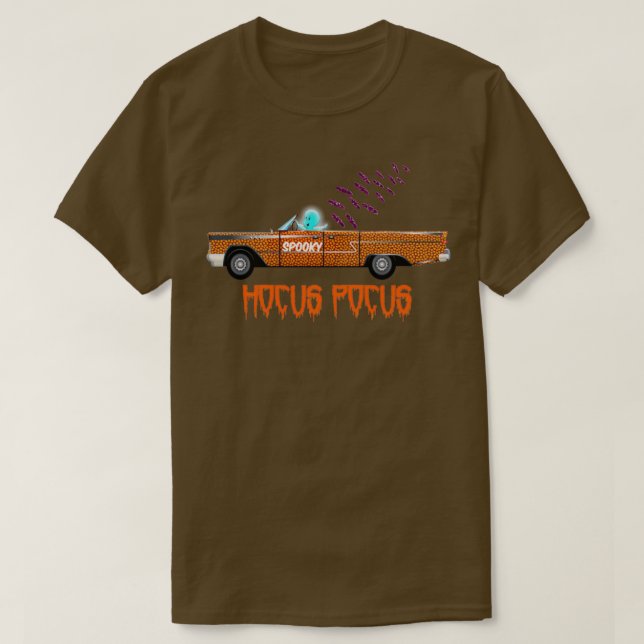 Camiseta Spooky car Halloween (Diseño del anverso)
