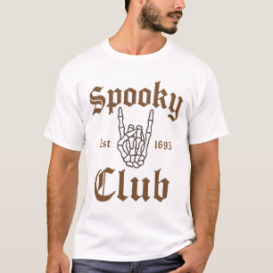 Camiseta Spooky Club Est 1693 Salem Witch Halloween