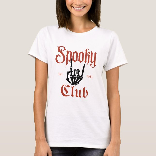 Camiseta Spooky Club Halloween Tee (Anverso)