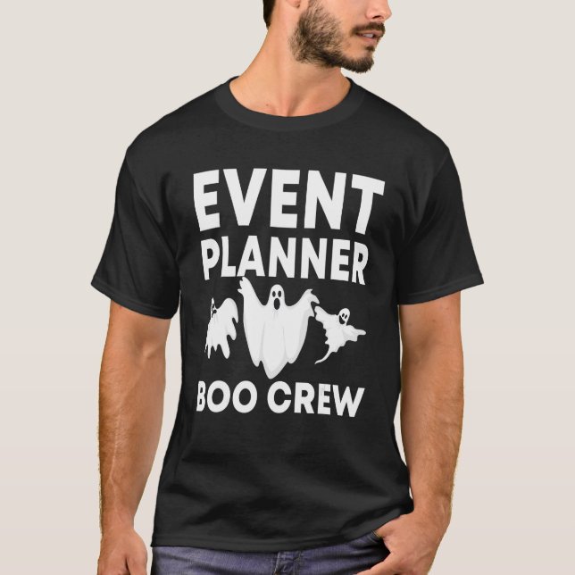Camiseta Spooky Event Planner Boo Crew Scary Halloween Cost (Anverso)