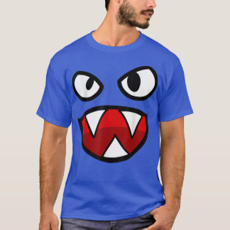 Camiseta Spooky Face , Scary Angry Face Pointy Teeth 