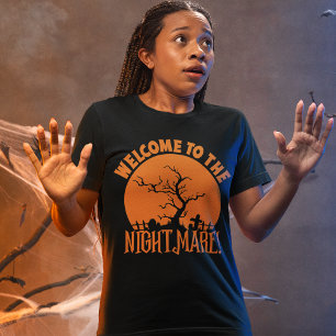 Camiseta Spooky Graveyard Halloween Nightmare T-Shirare