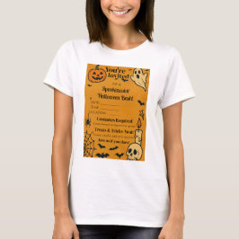 Camiseta Spooky Halloween Bash Invite | Fantasma y juegos