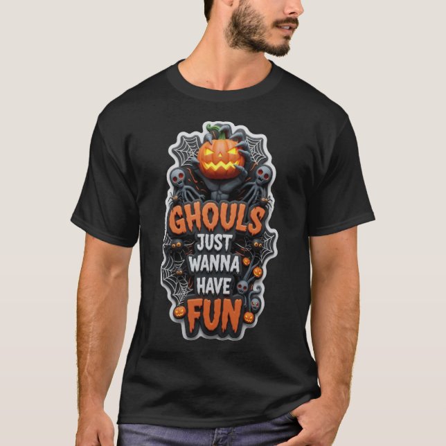 Camiseta Spooky Halloween fun graphic design (Anverso)