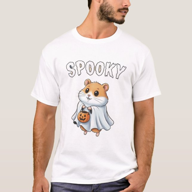 Camiseta Spooky – Halloween Hamster TinyFur Tee (Anverso)