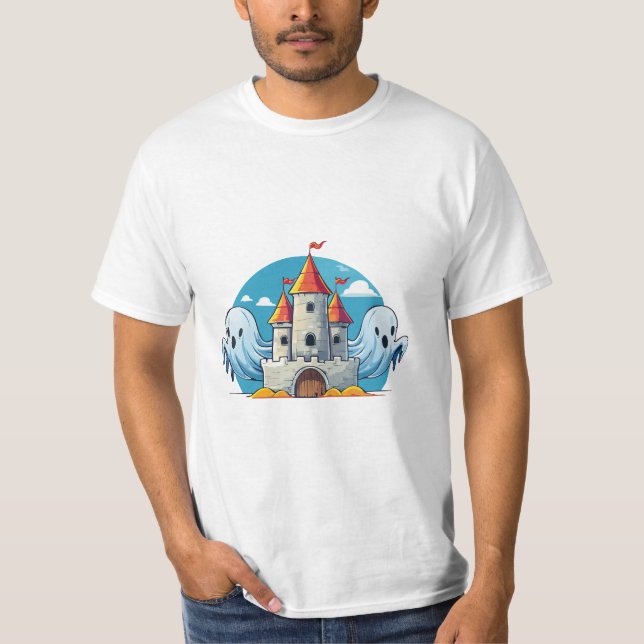 Camiseta spooky house and ghost (Anverso)