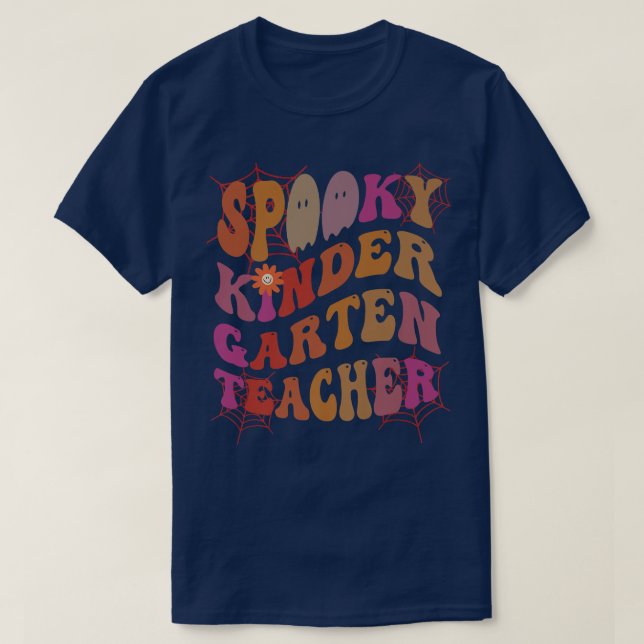 Camiseta SPOOKY KINDER GARTEN PROFESOR Este Es Mi Fa (Diseño del anverso)
