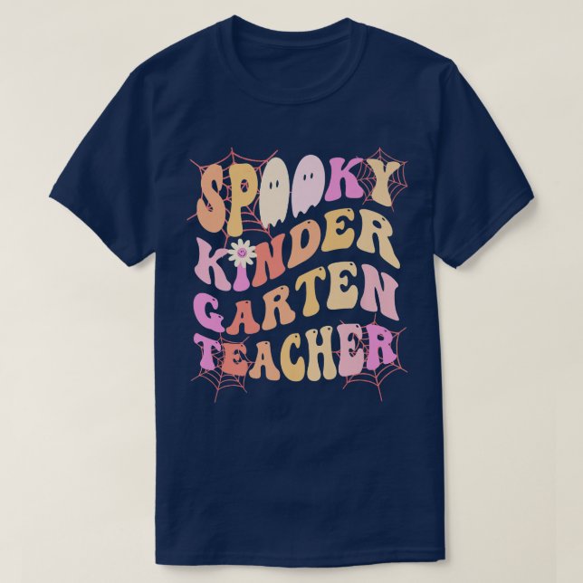 Camiseta SPOOKY KINDER GARTEN PROFESOR Este Es Mi Fa (Diseño del anverso)