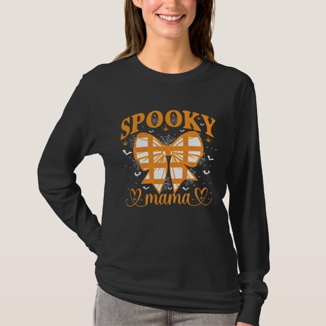 Camiseta Spooky Mama – Cute Halloween for Moms (Anverso)