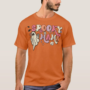Camiseta Spooky Mama Spooky Retro Groovy Halloween