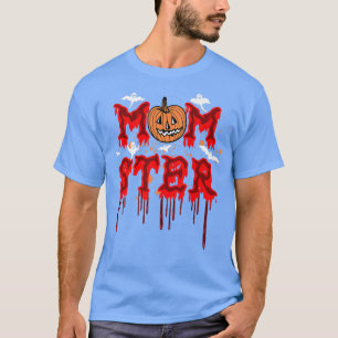 Camiseta Spooky Momster T Matching Momster Halloween Women