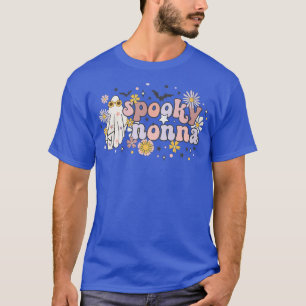 Camiseta Spooky Nonna Retro Groovy Ghost Halloween Cos
