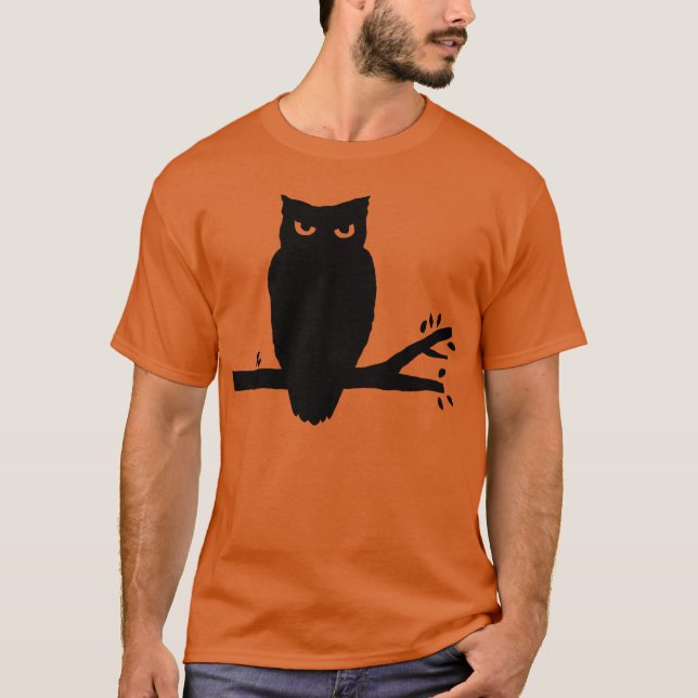Camiseta Spooky Owl Silhouette (Anverso)